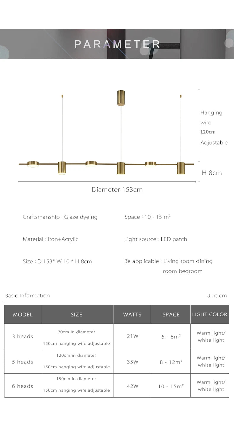 Modern LED Taklampa Dimbar – Vardagsrum & Kök