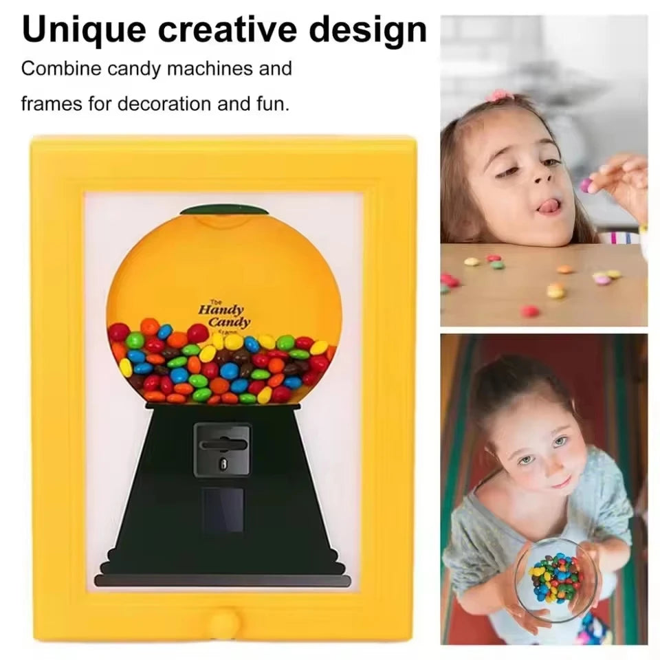 Kreativ Godisförvaring med Fotoram – Dekorativ och personlig godisautomat för hemmet