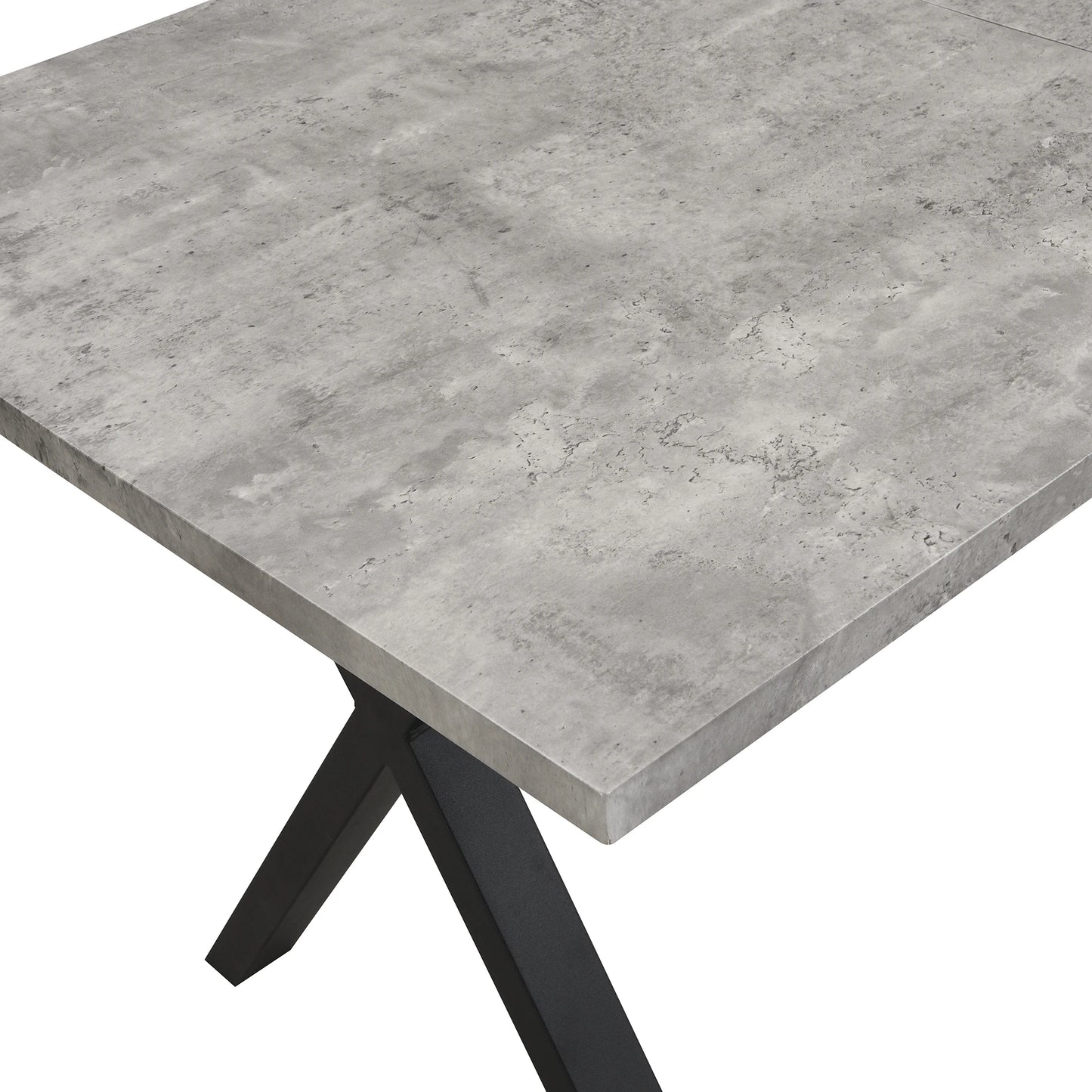 Jugacool Matbord – Modern Minimalism i Smidesjärn & Betonglook (140 × 80 cm)