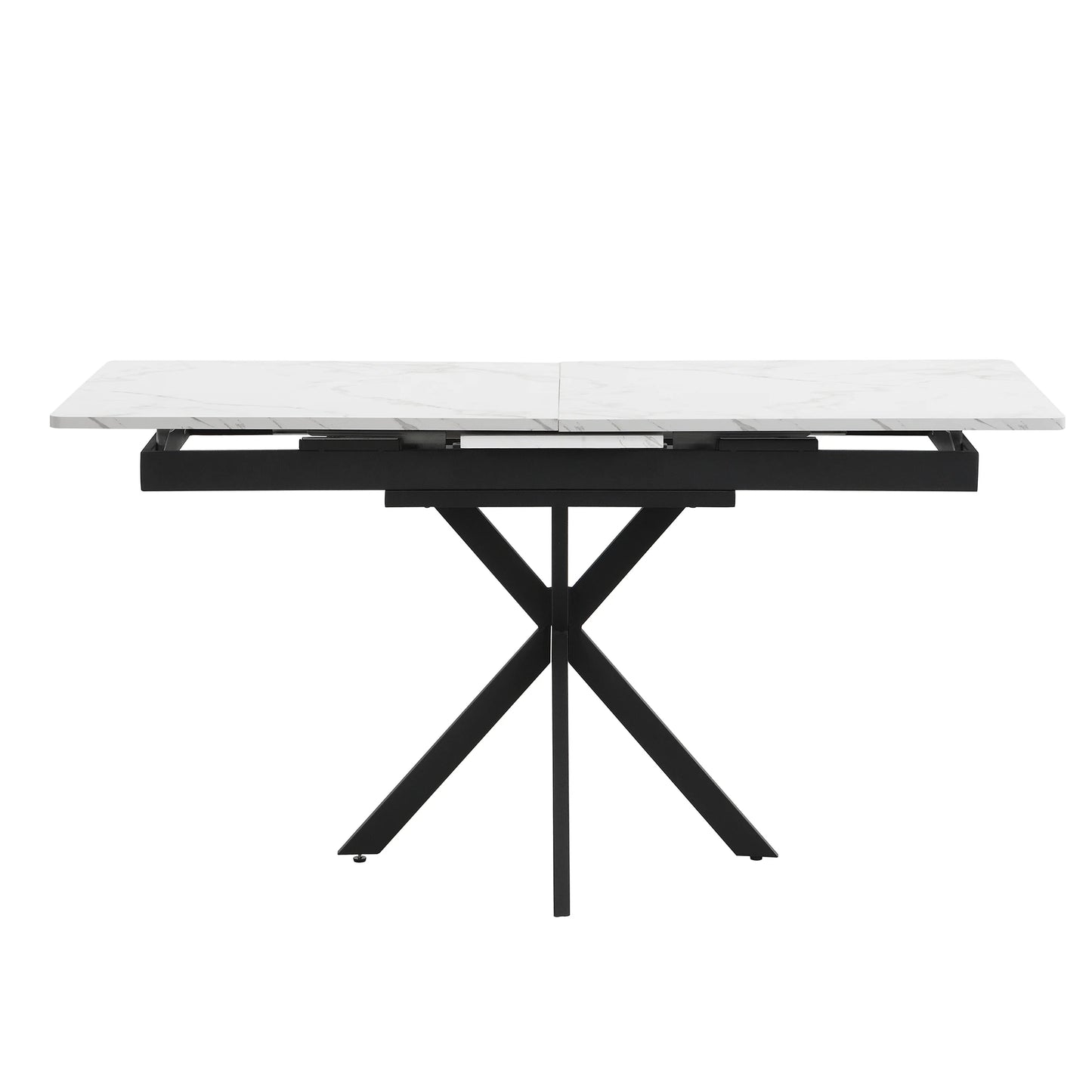 Utdragbart Matbord – Automatisk Funktion, Rektangulär Design, Modern Stil för Matsal & Vardagsrum