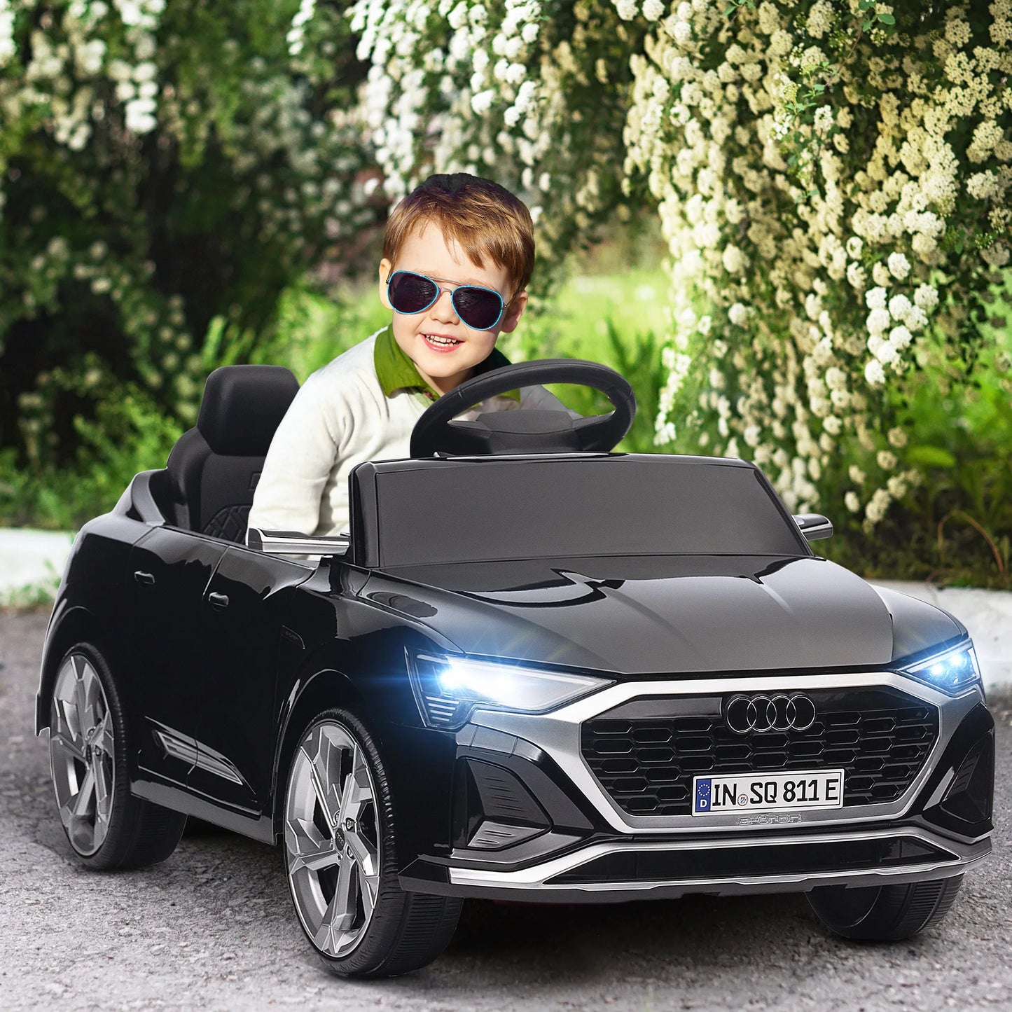 Elbil för Barn – Audi Q8 E-Tron 12V med Musik & Ljus
