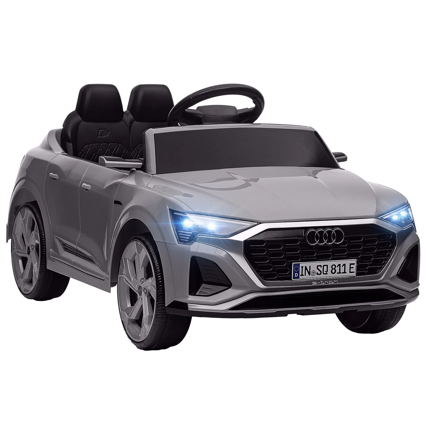 Elbil för Barn – Audi Q8 E-Tron 12V med Musik & Ljus