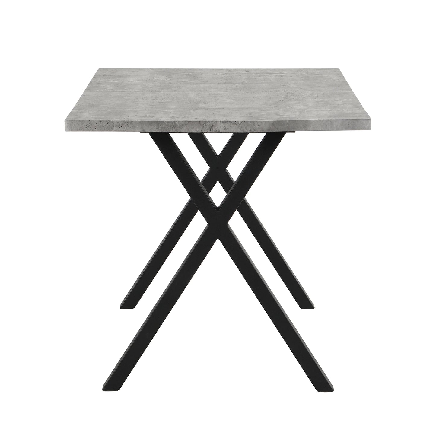 Jugacool Matbord – Modern Minimalism i Smidesjärn & Betonglook (140 × 80 cm)