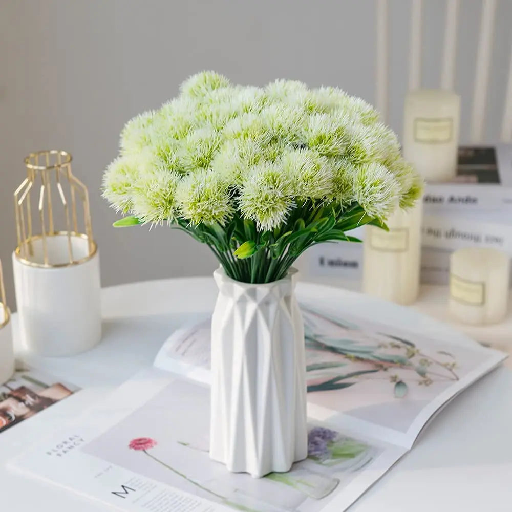 10-pack konstgjorda maskrosblommor – Dekorationsbukett för bröllop, fest och hem