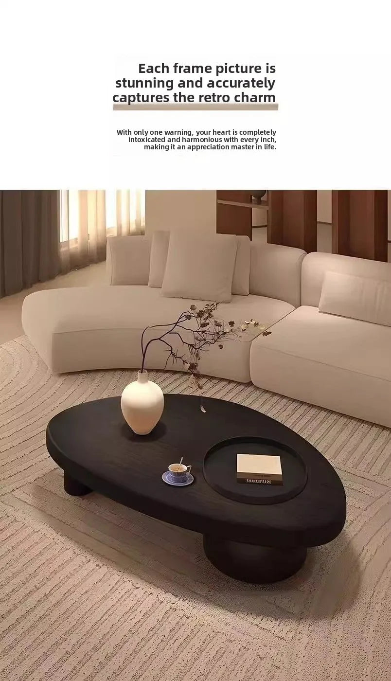 Wabi Sabi Te-bord – Minimalistisk Elegans i Massivt Trä