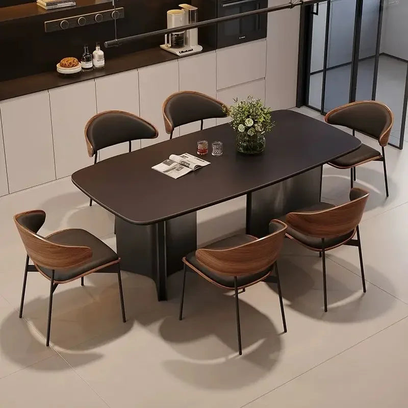Modern Matstol i Konstläder – Mjuk & Lyxig Design för Vardagsrum eller Café