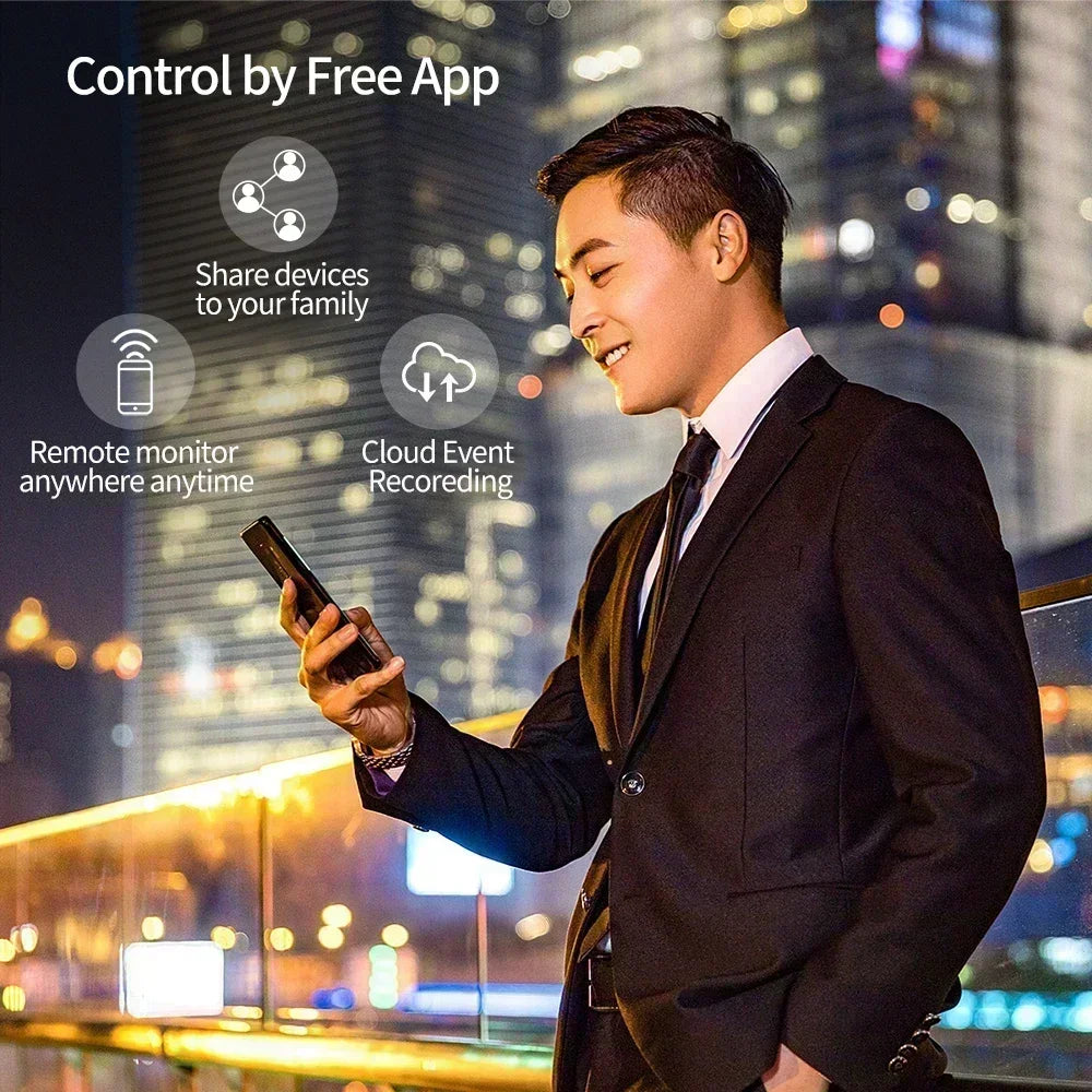 Tuya WiFi Dörr- & Fönstersensor – Smart Trådlös Detektor med Appstyrning