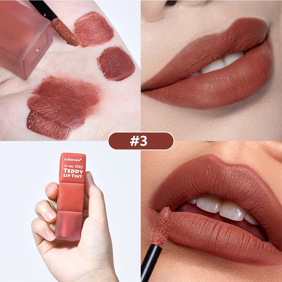 Teddy Lip Tint – Vattenfast Läppfärg med Matt Finish – Upp till 12h Hållbarhet