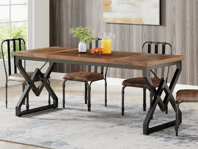Tribesigns Executive Desk – Extra Tjockt Kontorsbord med Metallram (160 cm)