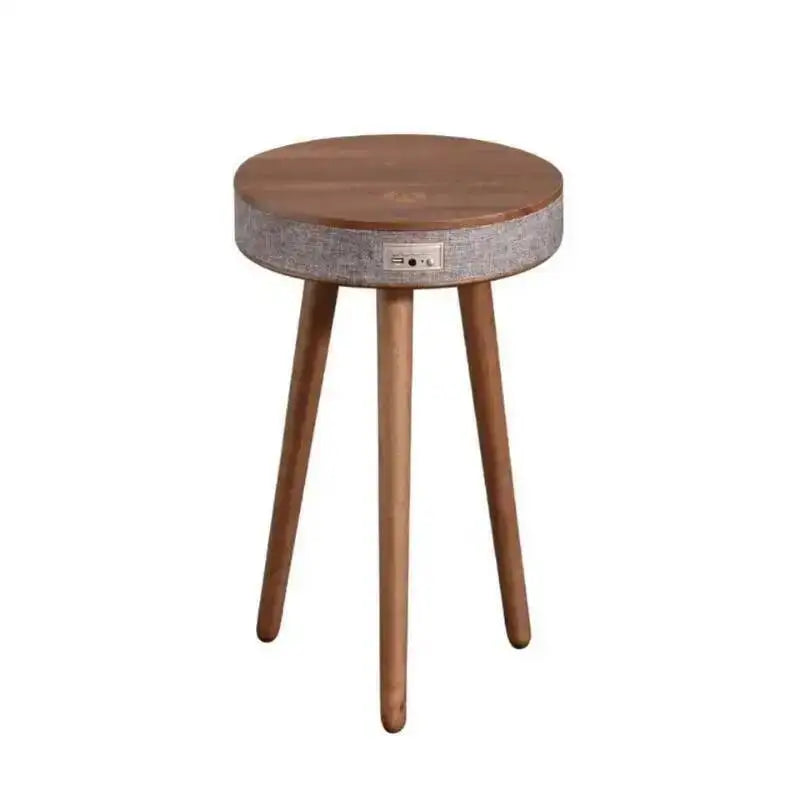 Smart Kaffebord med Bluetooth-högtalare & Trådlös Laddning – Nordisk Design
