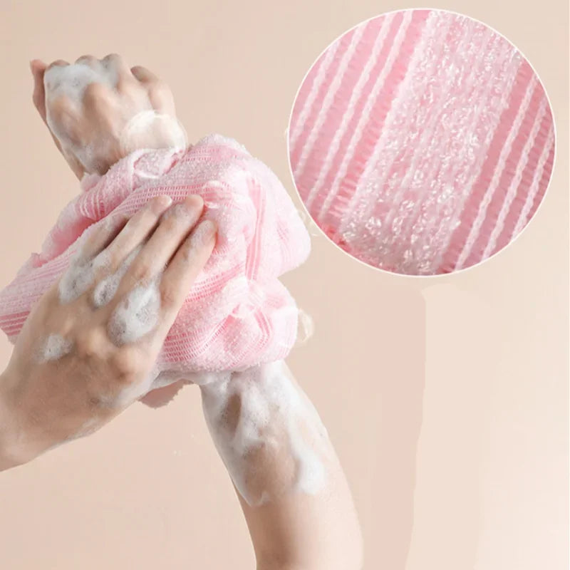Japansk Skrubbhandduk – Exfolierande Duschtvättlapp för Rygg & Kropp