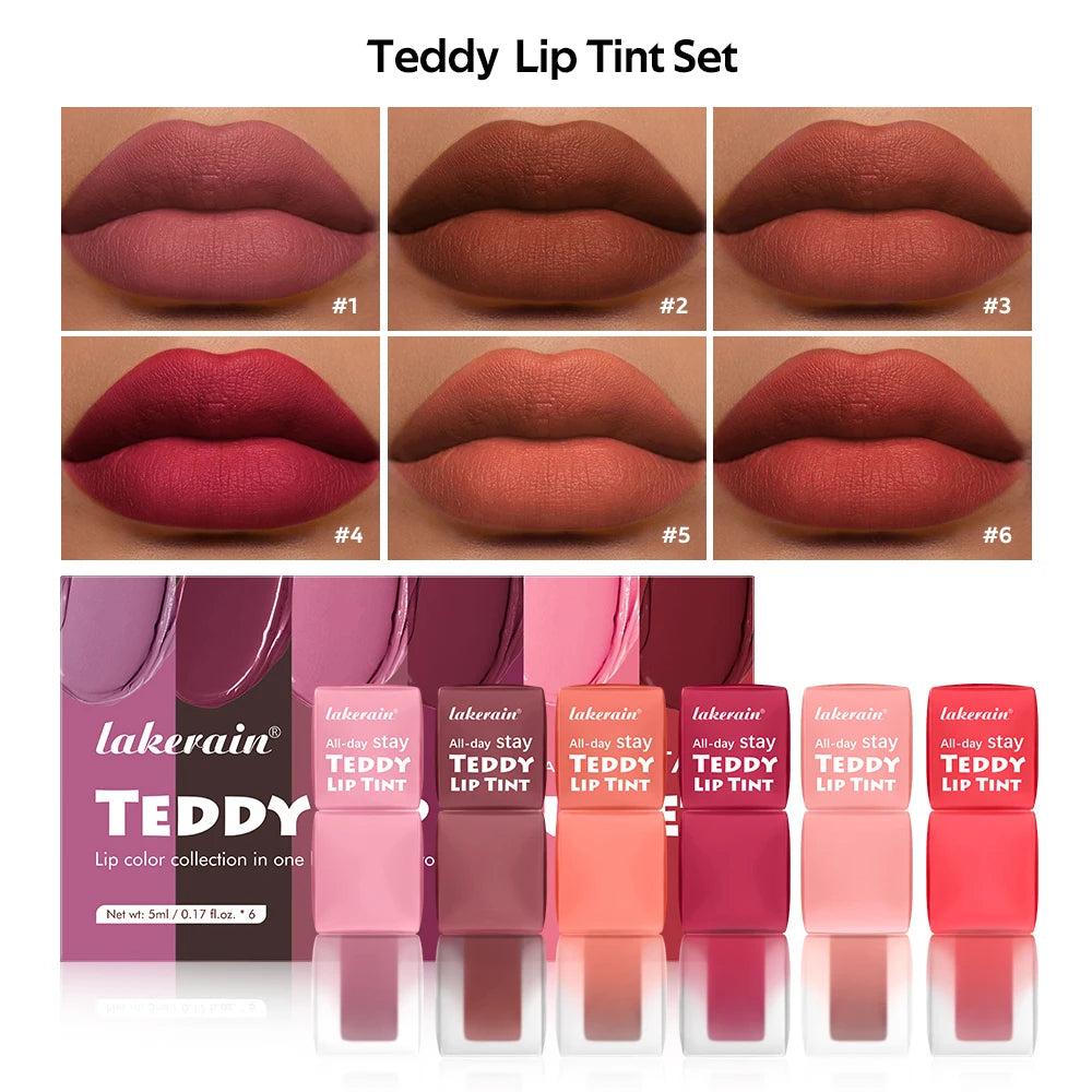 Teddy Lip Tint – Vattenfast Läppfärg med Matt Finish – Upp till 12h Hållbarhet