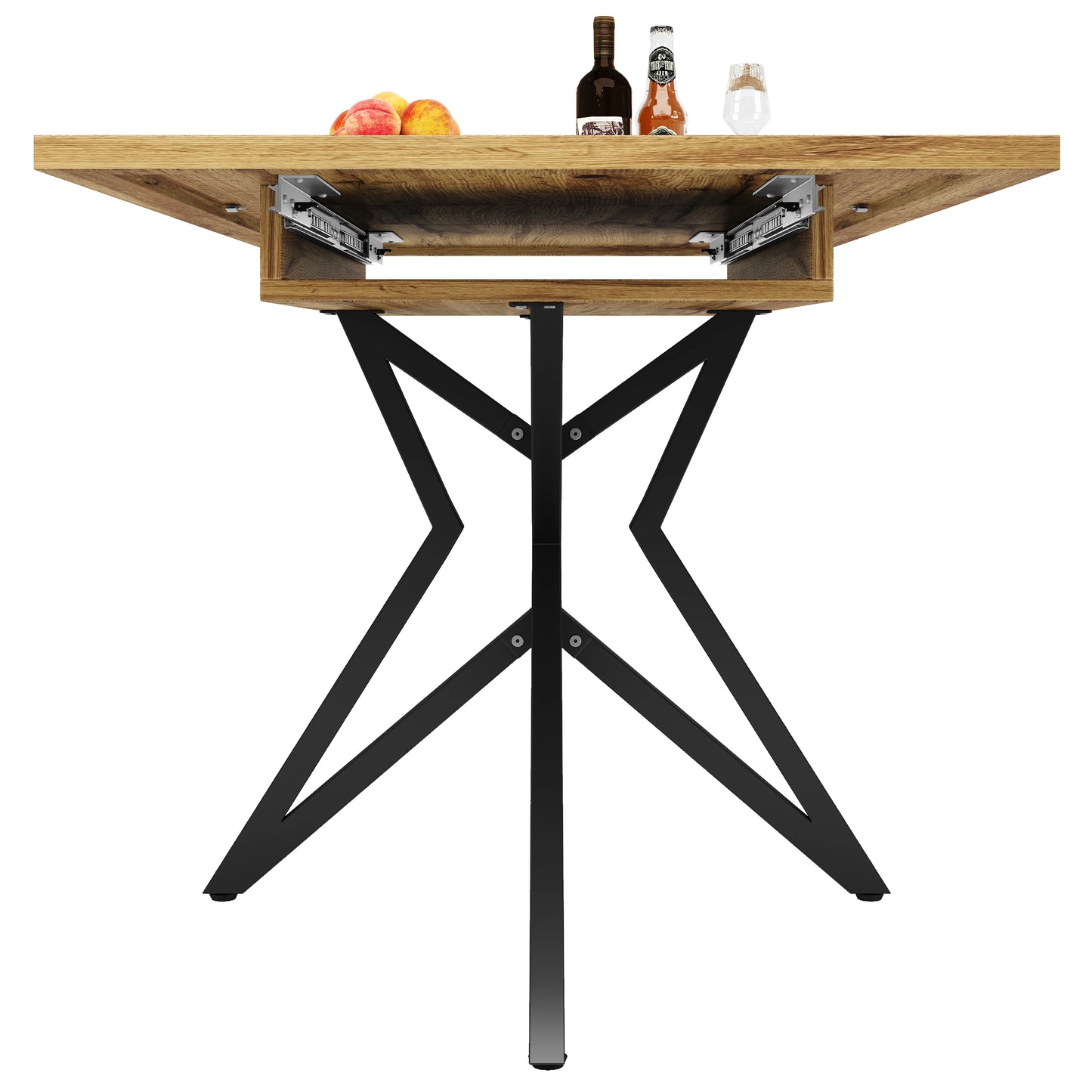 đœïž Utdragbart Matbord 120â160 cm â Modern Design med StjĂ€rnformade Ben