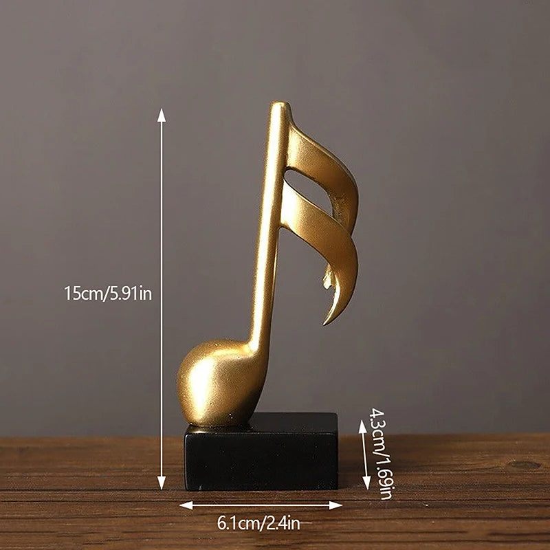 đ” JETTING Musiknot Dekoration i Resin â KonstnĂ€rlig Ornament för Hem & Kontor