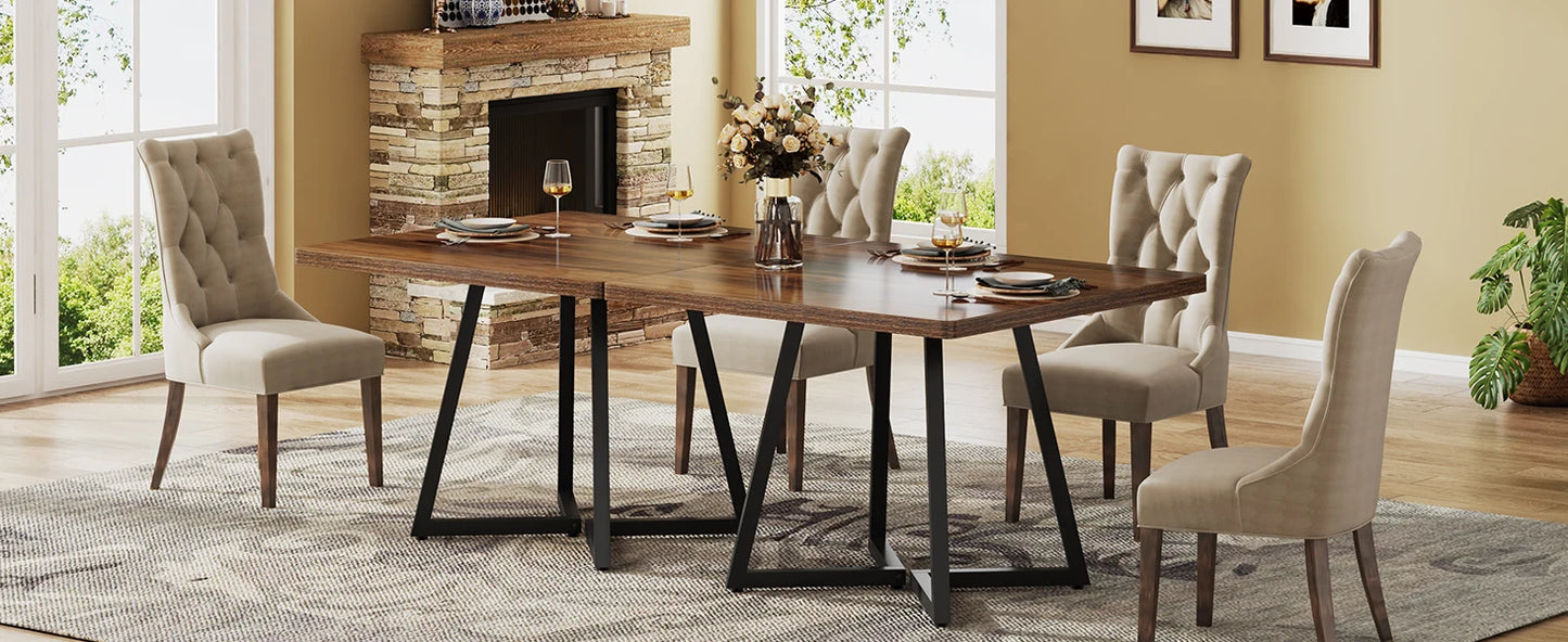 Matbord för 4 personer – Industriell Design med 80H × 100B