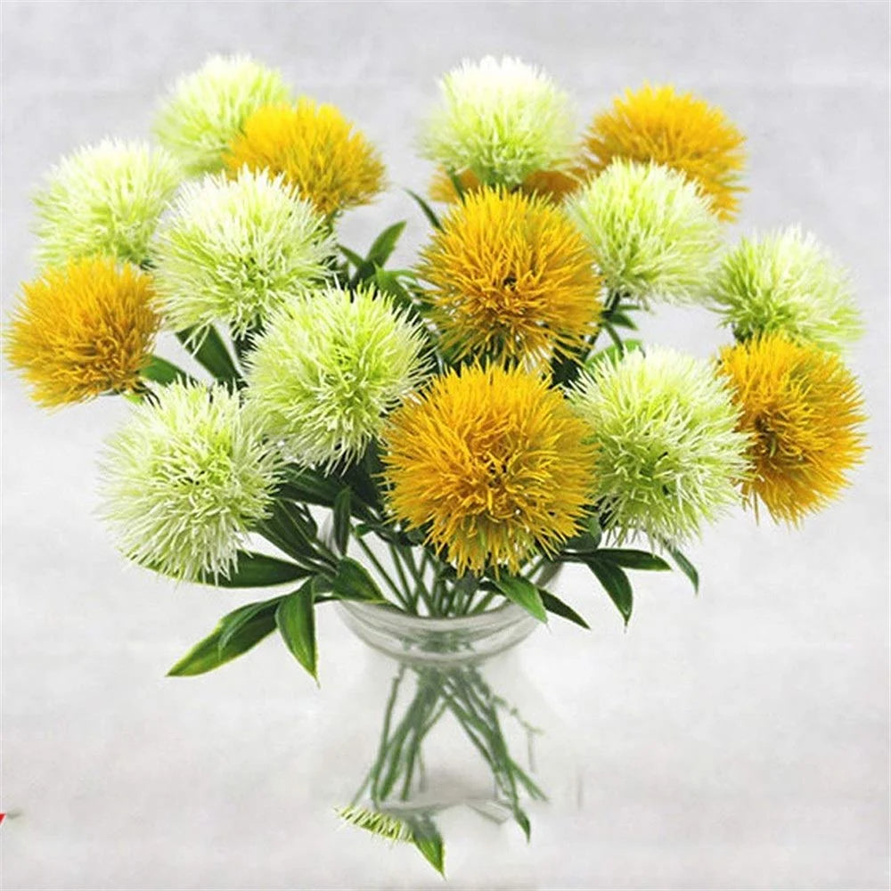 10-pack konstgjorda maskrosblommor – Dekorationsbukett för bröllop, fest och hem