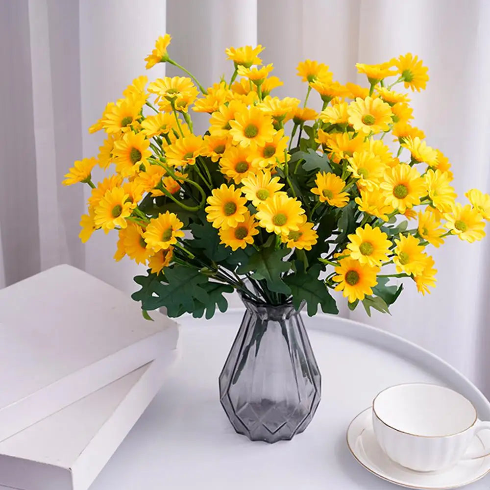 Konstgjorda Höstblommor – Vattentåliga Mumsblommor för Utomhus & Inomhus (5-pack)