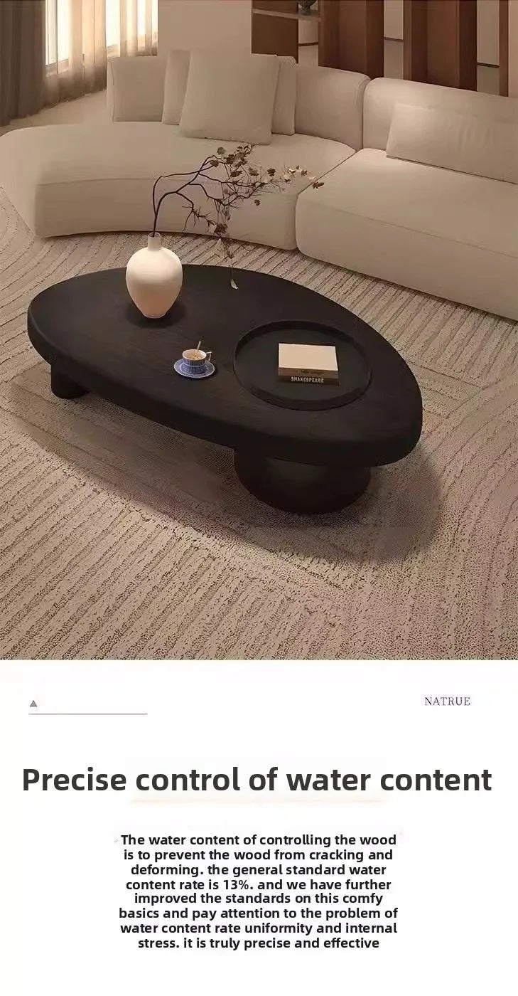 Wabi Sabi Te-bord – Minimalistisk Elegans i Massivt Trä
