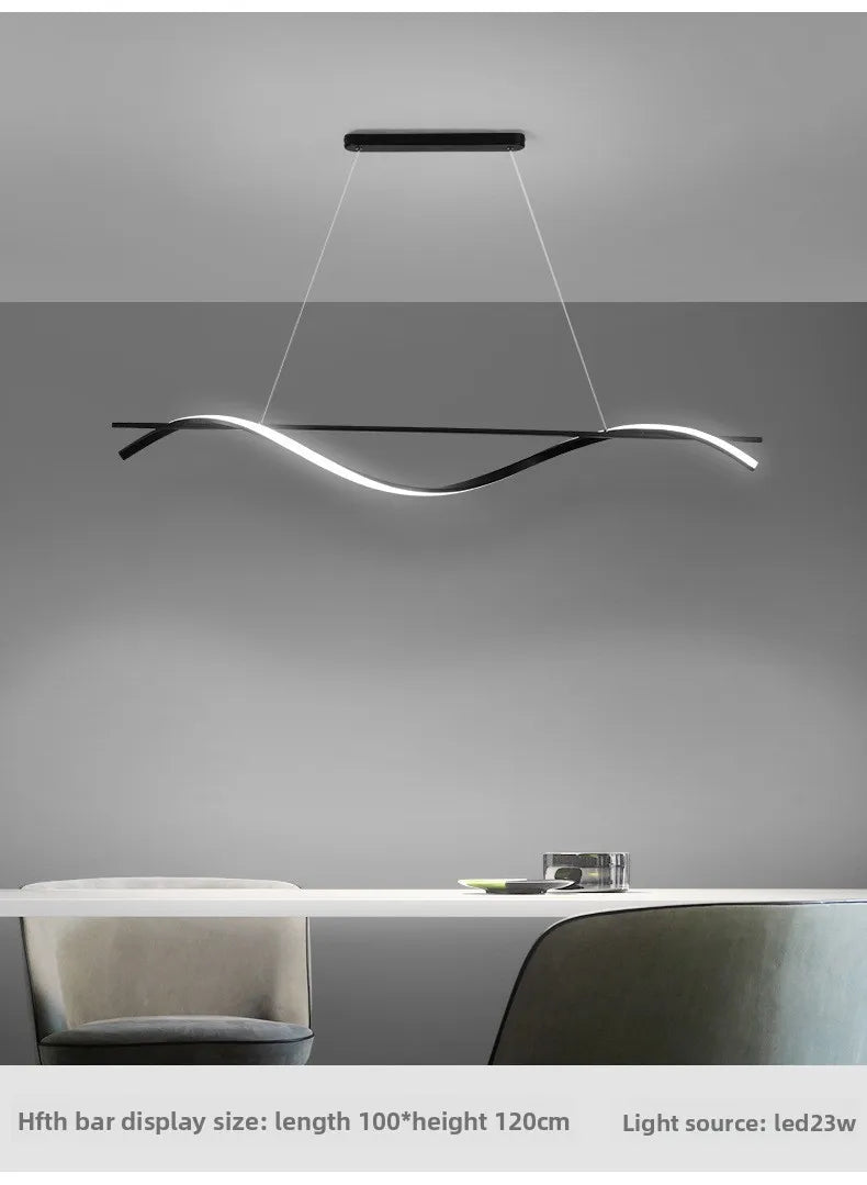 Postmodern LED Pendellampa – Minimalistisk Design för Matsal & Restaurang