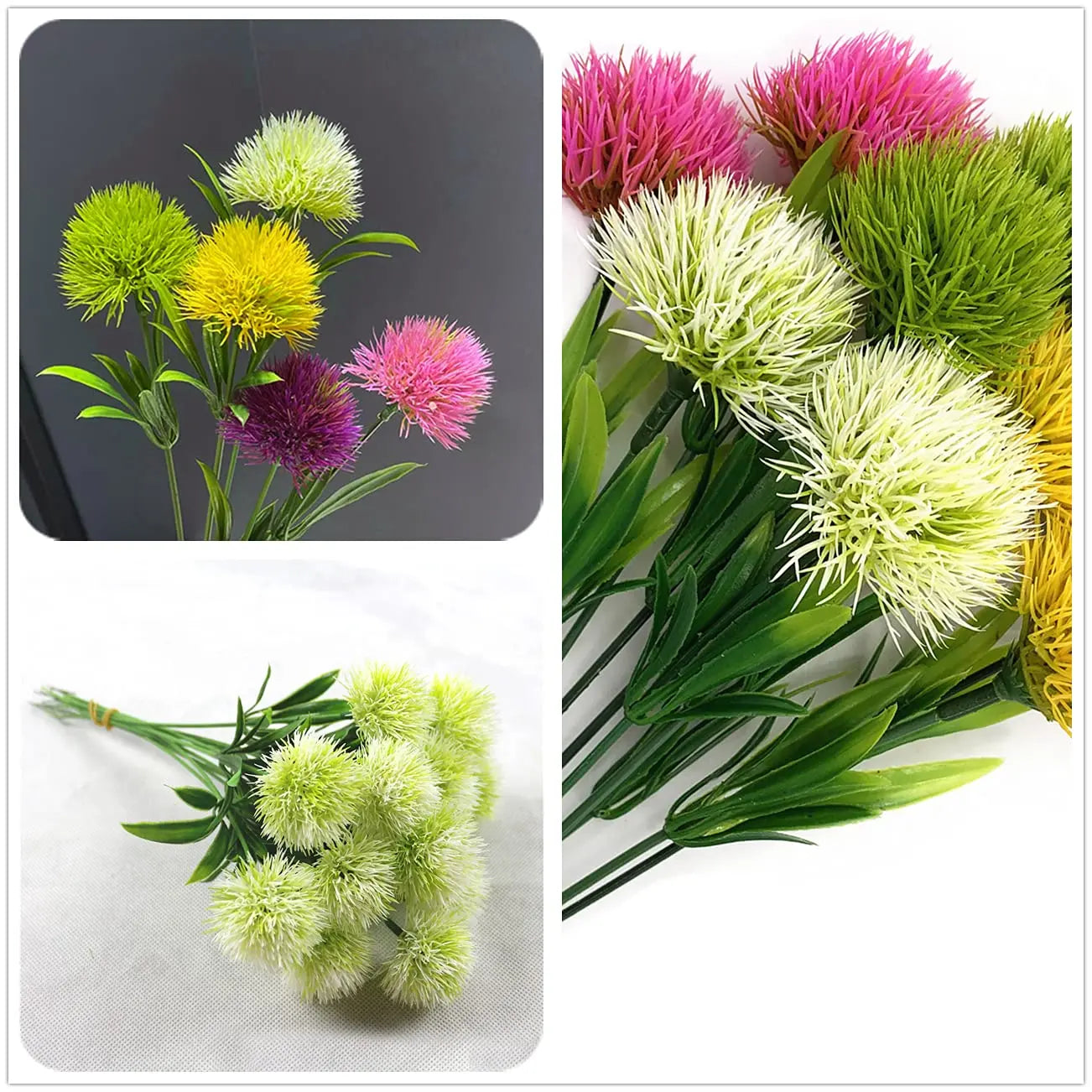 10-pack konstgjorda maskrosblommor – Dekorationsbukett för bröllop, fest och hem