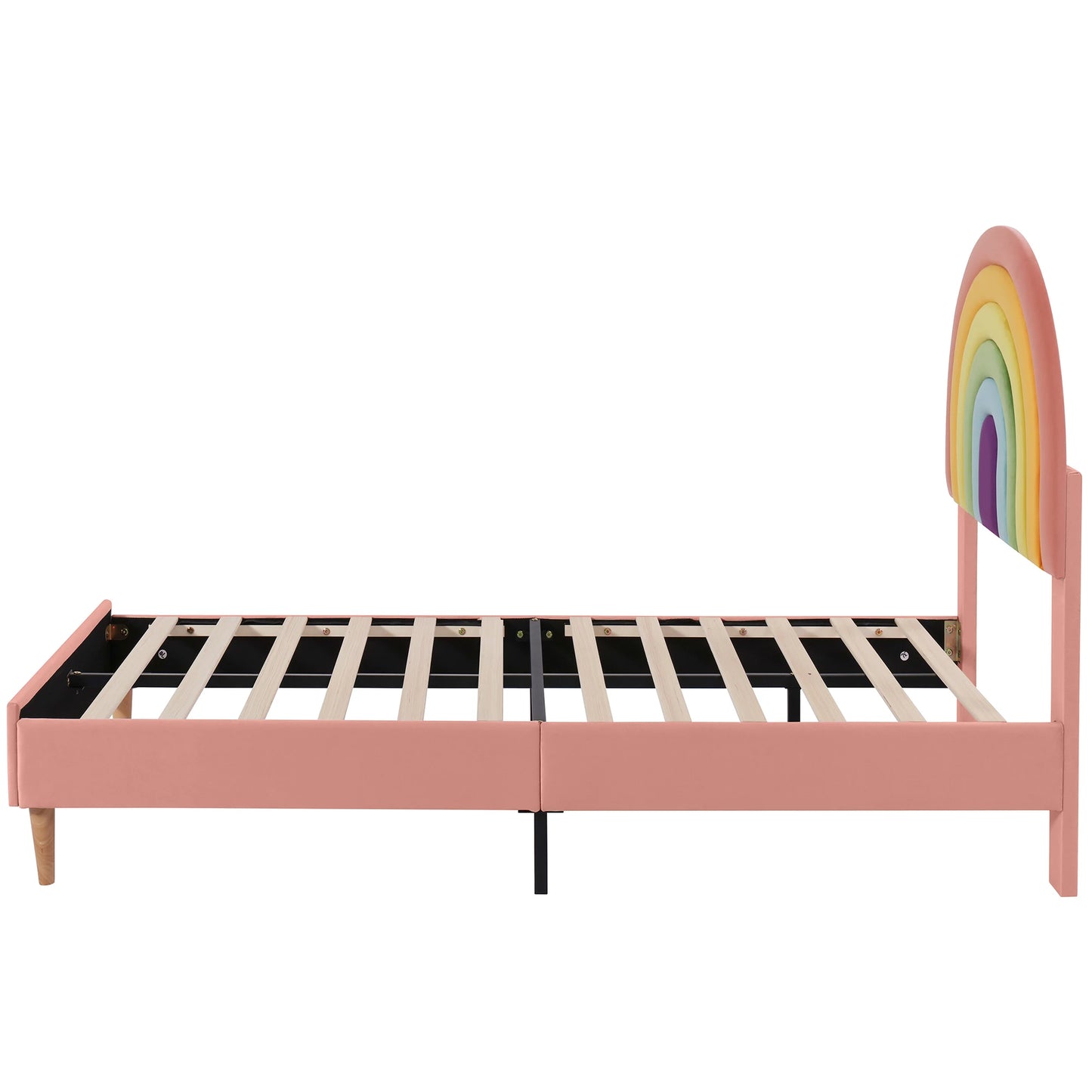Barnsäng Paddy – 90×200 cm & 140×200 cm med Träribbor och Huvudgavel