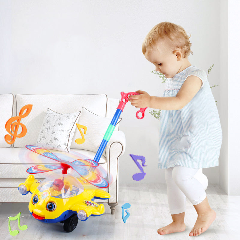 Baby Walker Flygplansbil – Handdriven Gåleksak för Barn | Utomhuslek från 4 år
