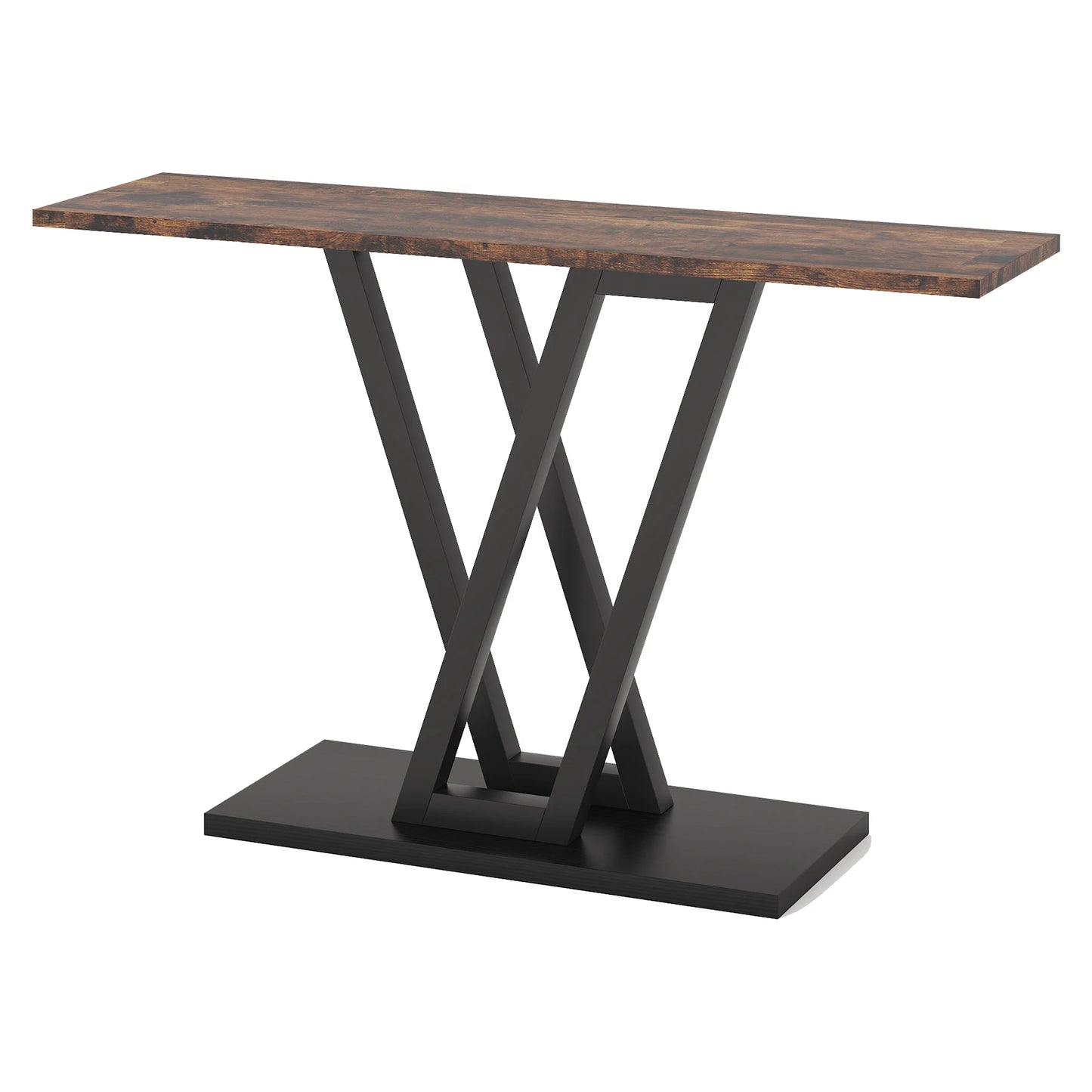 đȘ Tribesigns Konsolbord 110 cm â Industriell Design med V-formade Metallben â För Hall & Vardagsrum