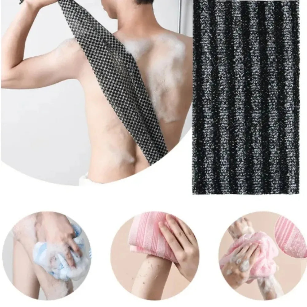 Japansk Skrubbhandduk – Exfolierande Duschtvättlapp för Rygg & Kropp