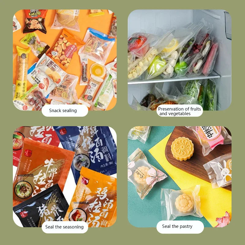 Mini Påsförslutare med USB – Återladdningsbar Värmeförslutare | För Mat, Snacks & Förvaring