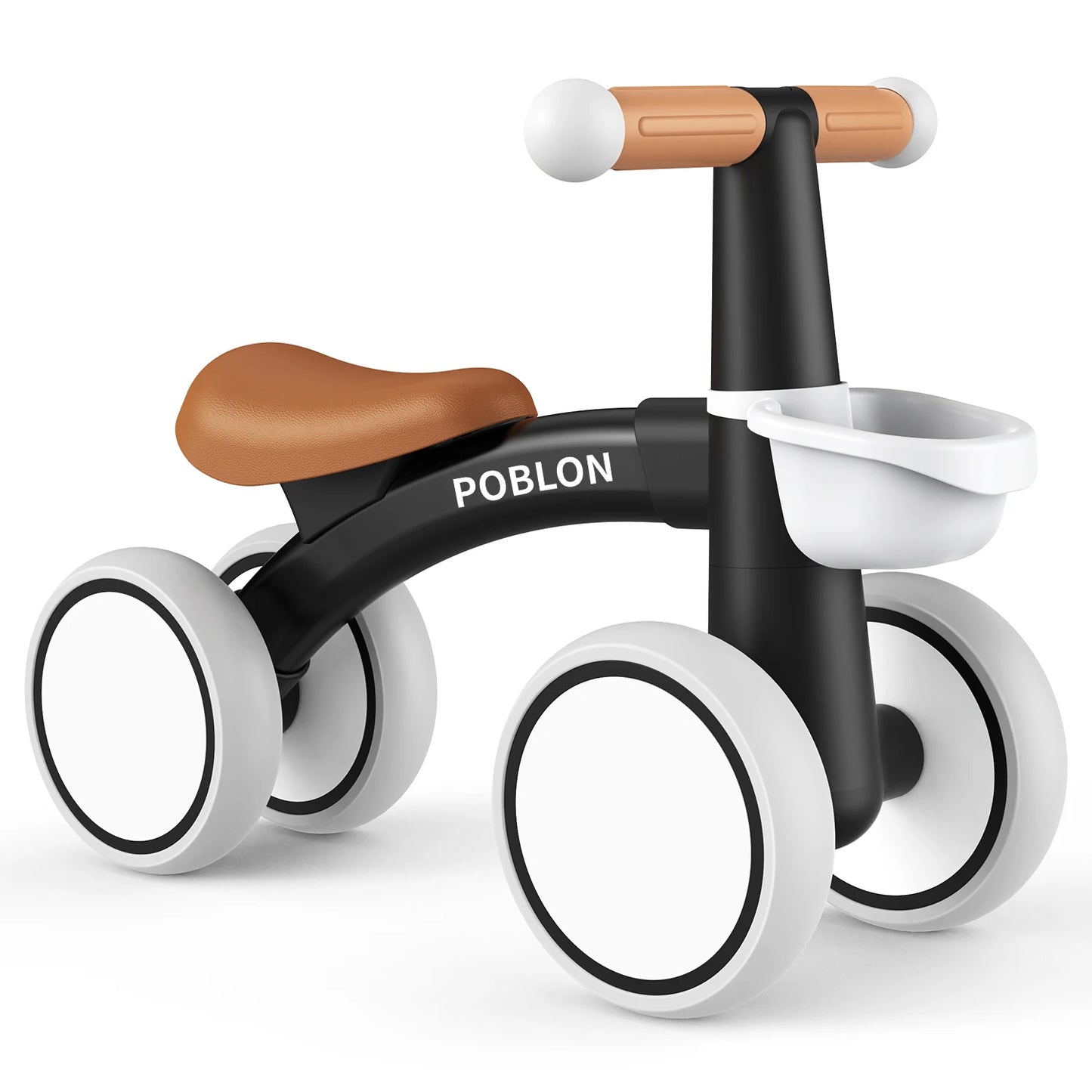 Baby Balanscykel med 4 Hjul – För Barn 12–24 Månader | Utan Pedaler