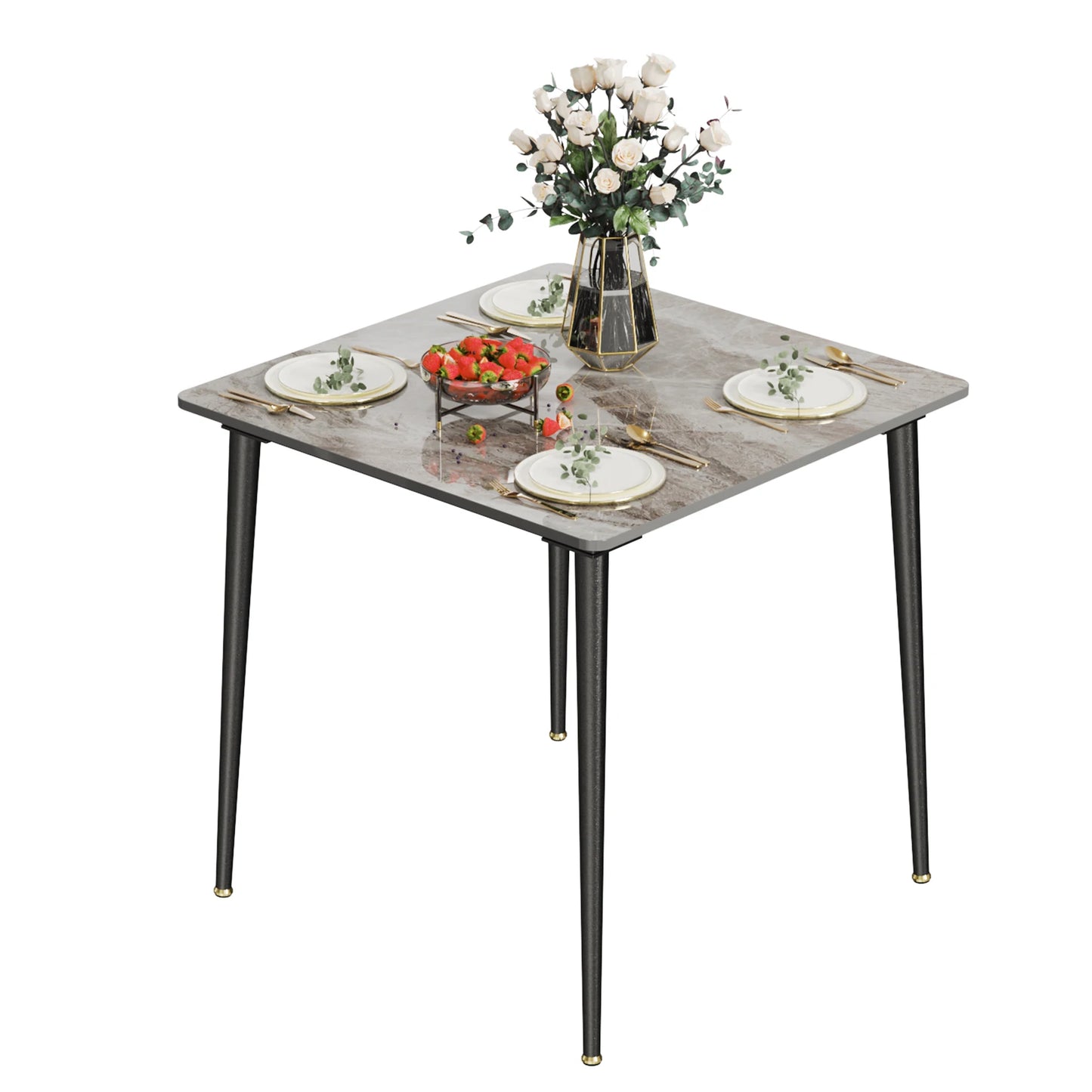 Wisfor Matbord i Sintrad Sten – Modern Rektangulär Design för 2–4 Personer