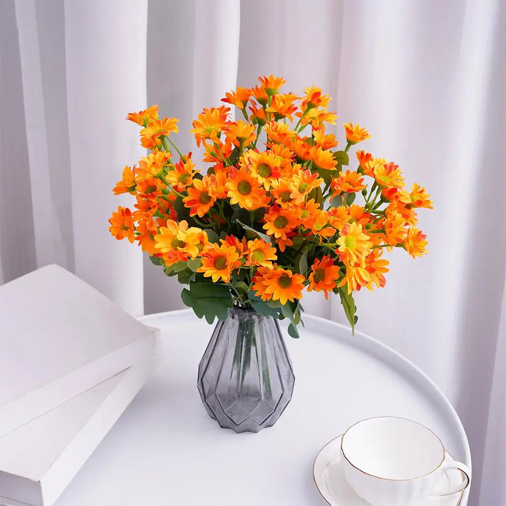 Konstgjorda Höstblommor – Vattentåliga Mumsblommor för Utomhus & Inomhus (5-pack)