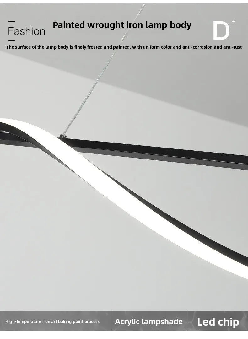 Postmodern LED Pendellampa – Minimalistisk Design för Matsal & Restaurang