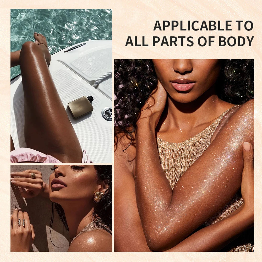 Body Glitter Spray Oil Lotion – 4 Colors