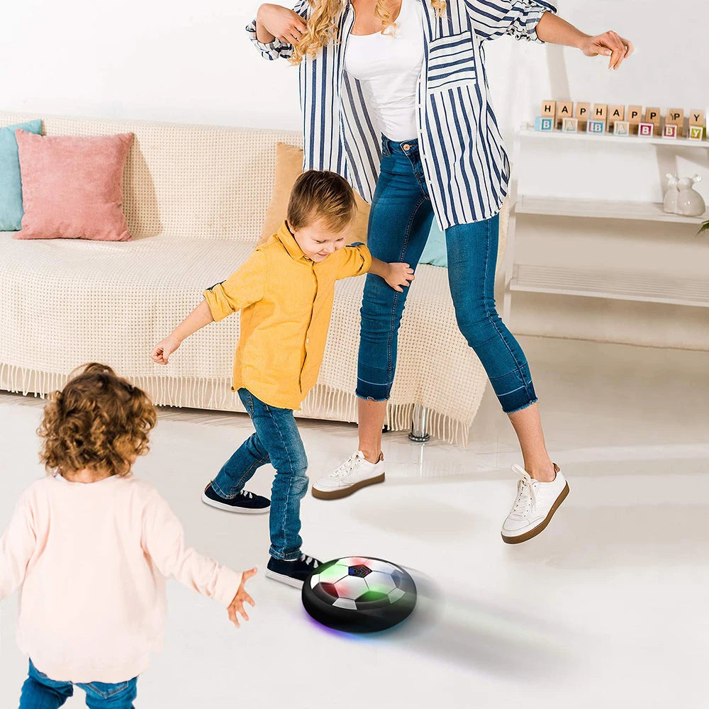 LED Hover Fotboll – Flygande Boll med Ljus – För Inomhus & Utomhuslek – 18cm