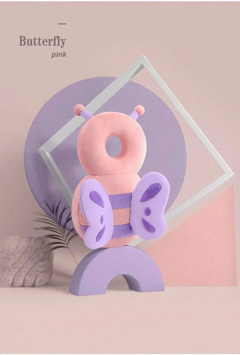 Baby Fallskyddskudde – Mjuk Ryggsäck med Nackstöd & Huvudskydd, Djurdesign