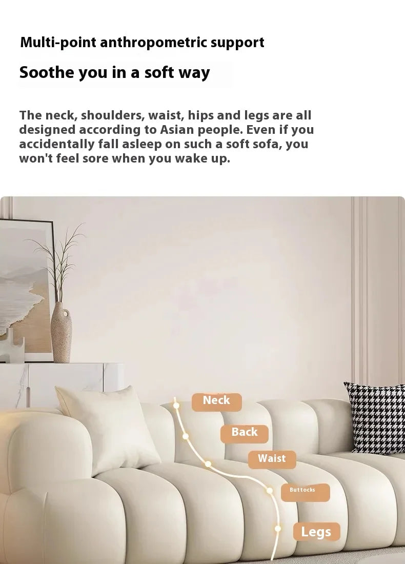 Lyxig Modern Hörnsoffa – Minimalistisk L-formad Design – För Vardagsrum & Barnrum