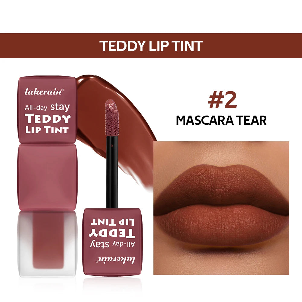 Teddy Lip Tint – Vattenfast Läppfärg med Matt Finish – Upp till 12h Hållbarhet