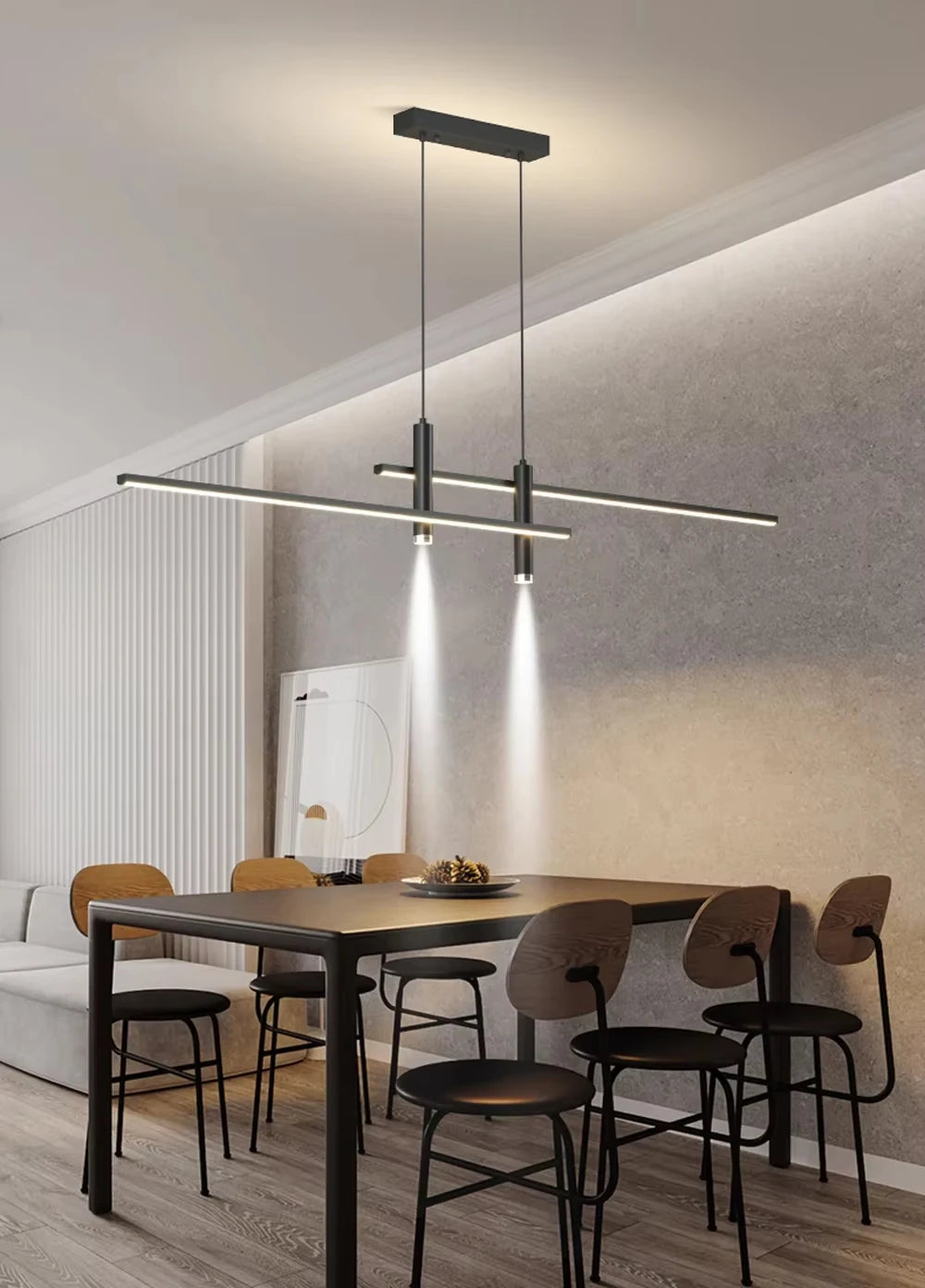 CETANT LED Pendellampa – Justerbar Färgtemperatur & Ljusstyrka med Fjärrkontroll