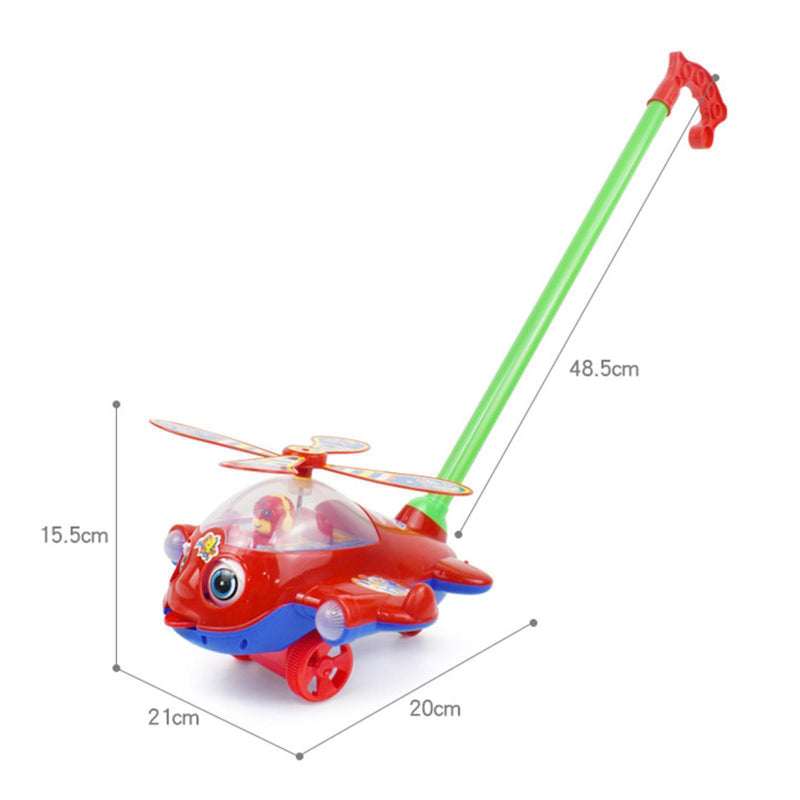 Baby Walker Flygplansbil – Handdriven Gåleksak för Barn | Utomhuslek från 4 år