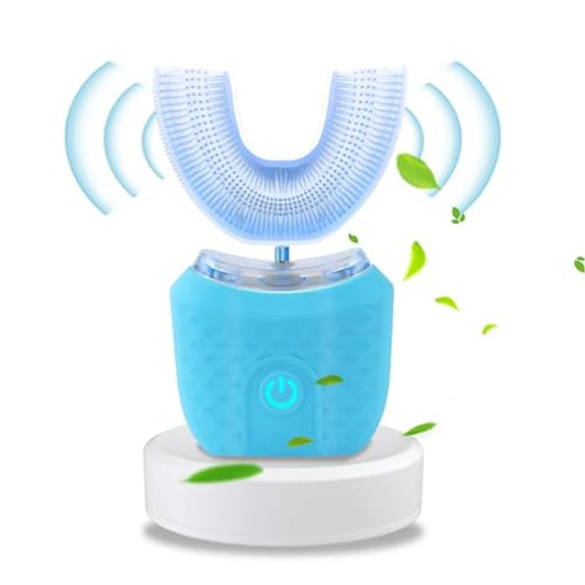 Elektrisk U-formad Tandborste 360° – 4 Läge, USB, Vuxna & Barn