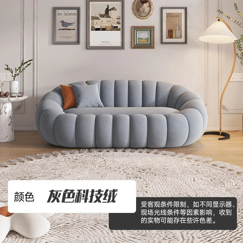 Elegant Teddy Sammet Recliner Soffa – Nordisk Stil – Bekväm Loungestol för Vardagsrum