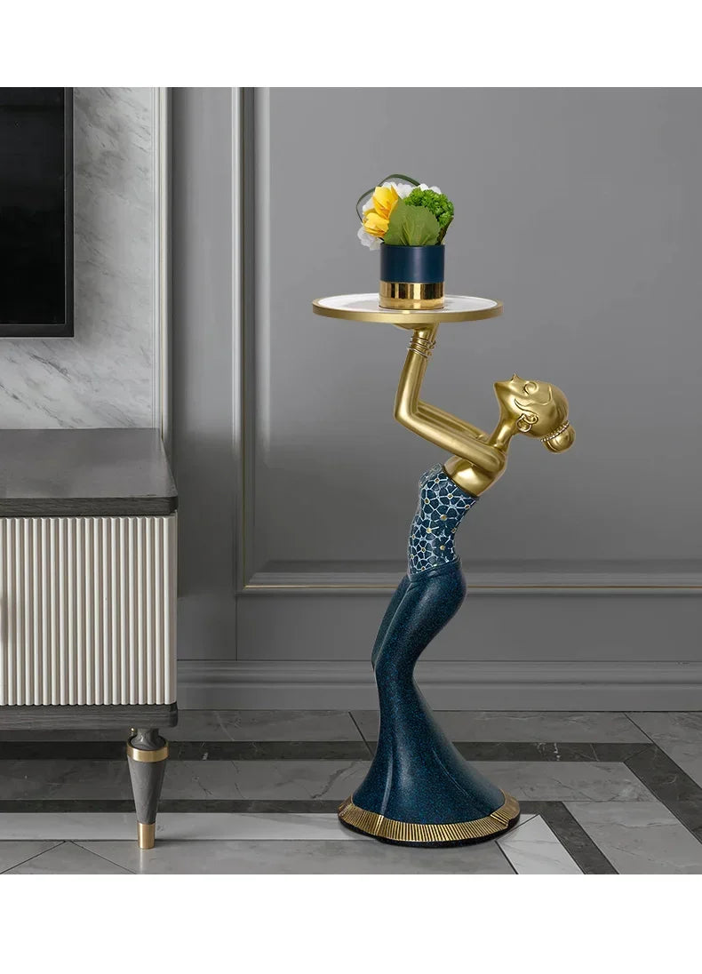 OLOEY Metalliskt Soffbord – Italiensk Minimalism för Vardagsrum & Entré