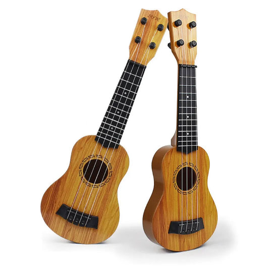 🎸 Barn-Gitarr 35 cm – Musikleksak med Strängar | För Flickor & Pojkar från 3 år