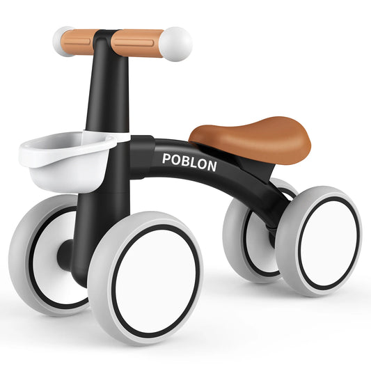 Barncykel utan pedaler – Balanscykel med korg för barn 12–24 månader