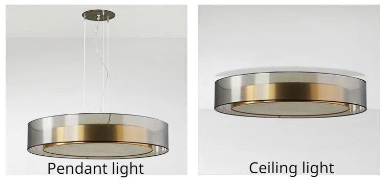 Lyxig Postmodern Taklampa i Polerad Koppar – För Sovrum, Matsal & Vardagsrum – Nordisk Design