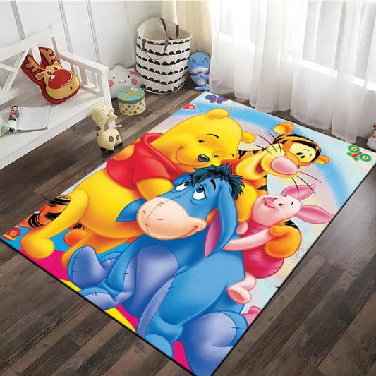 MINISO Disney Winnie the Pooh – Mjuk och halkfri matta för barnrum och vardagsrum