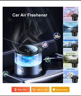 Elektrisk Bilparfym med Digital Display – Ocean Doft & Aromaterapi för bilens interiör
