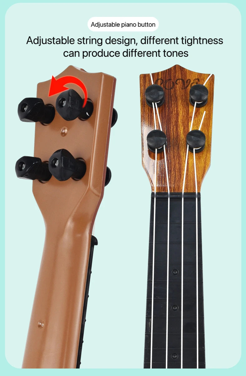 đž Barn-Gitarr 35 cm â Musikleksak med StrĂ€ngar | För Flickor & Pojkar frĂ„n 3 Ă„r