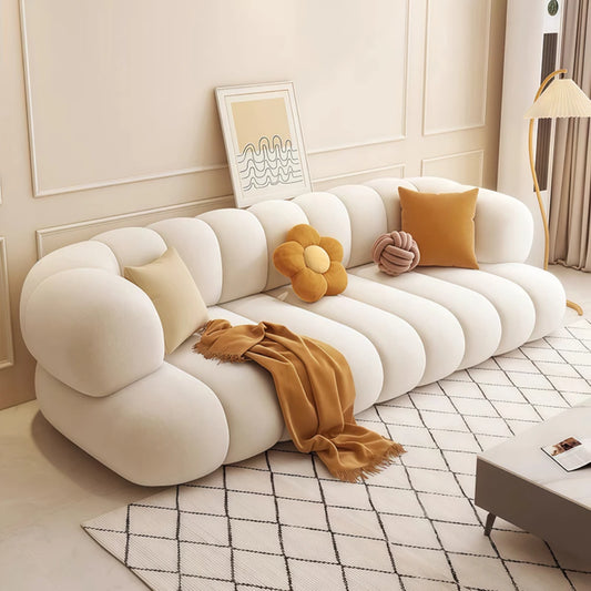 Lyxig Modern Hörnsoffa – Minimalistisk L-formad Design – För Vardagsrum & Barnrum